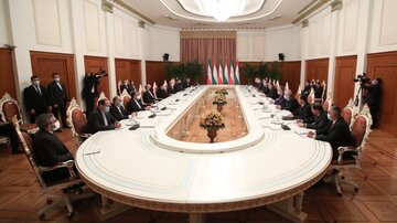 نشست مشترک هیئت های عالیرتبه ایران و تاجیکستان