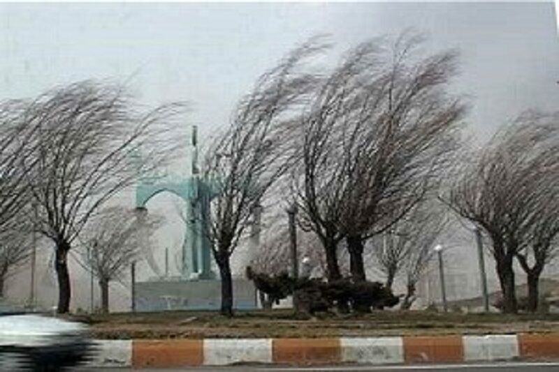 سرعت وزش باد در کردستان به ۲۵ متر بر ثانیه افزایش می‌یابد
