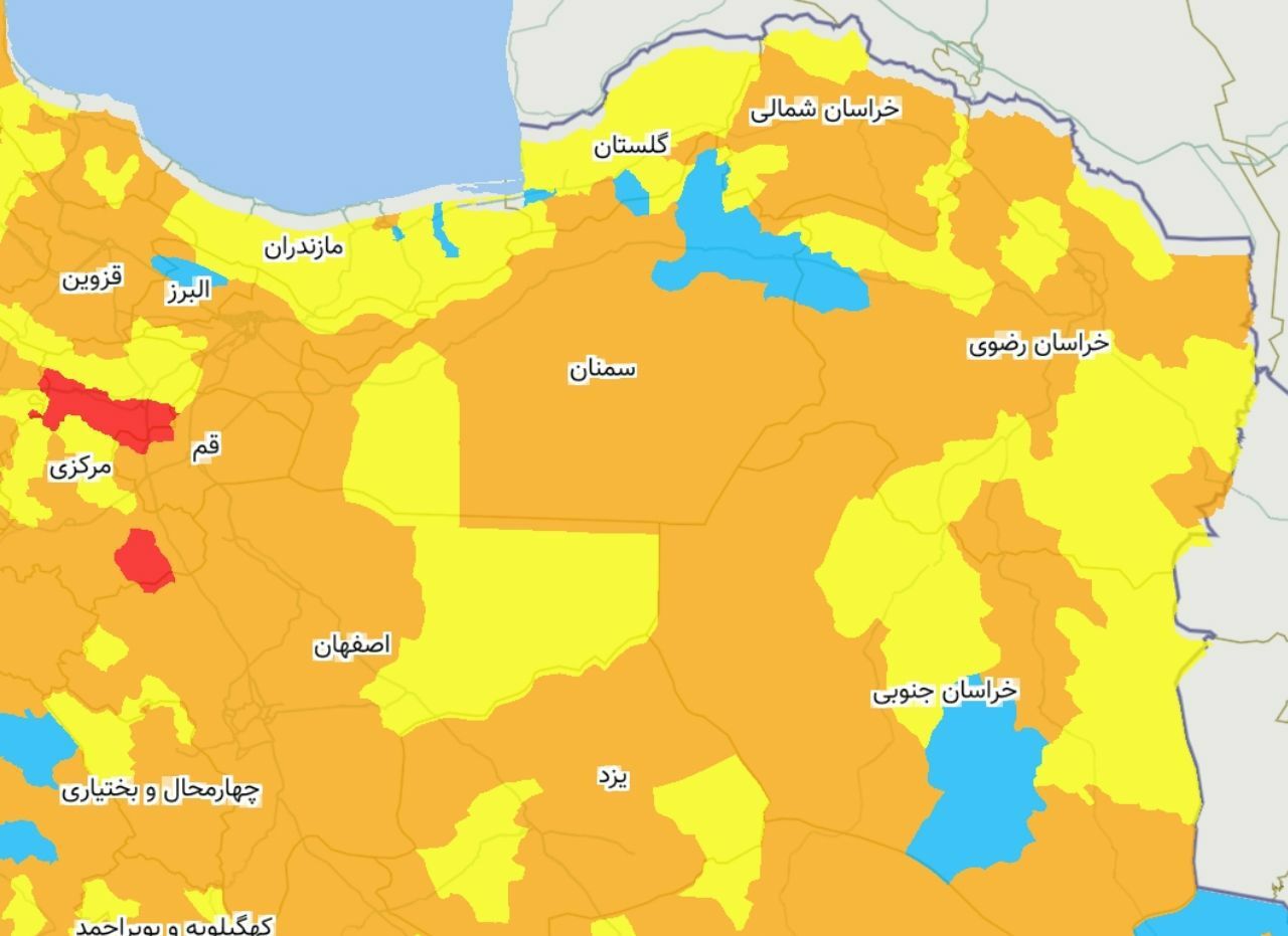 استان خراسان رضوی از شرایط قرمز کرونایی خارج شد