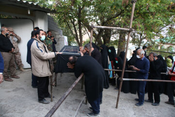 وداع با پیکر علامه حسن زاده آملی در روستای ایرا