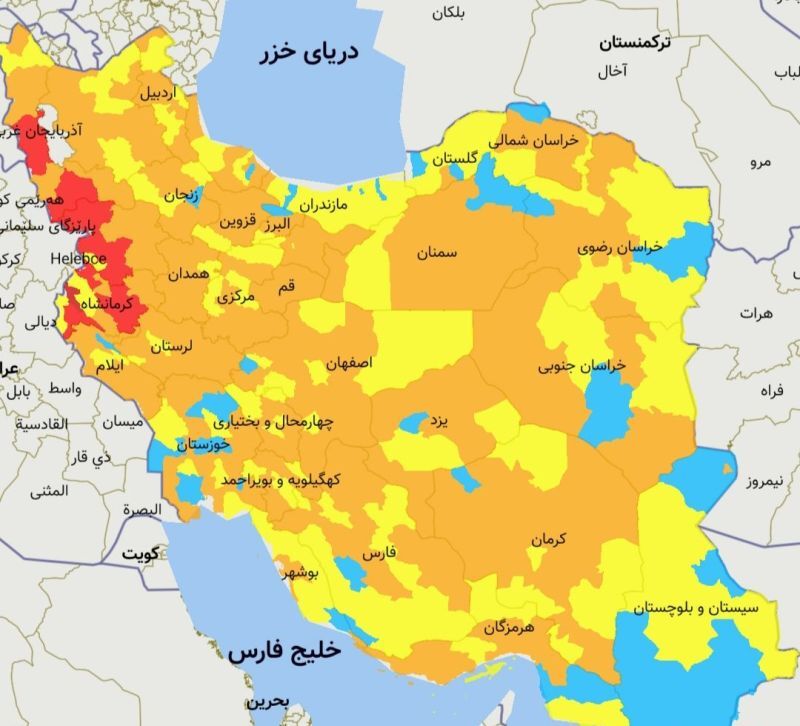 عبور تمام استان‌های کشور از قله خیز پنجم کرونا