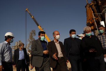 بازدید وزیر نیرو از پروژه‌های فاضلاب شهرستان اهواز