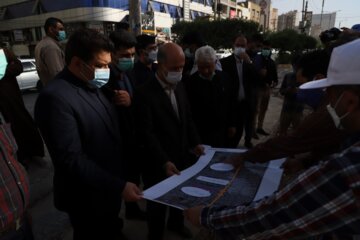 بازدید وزیر نیرو از پروژه‌های فاضلاب شهرستان اهواز