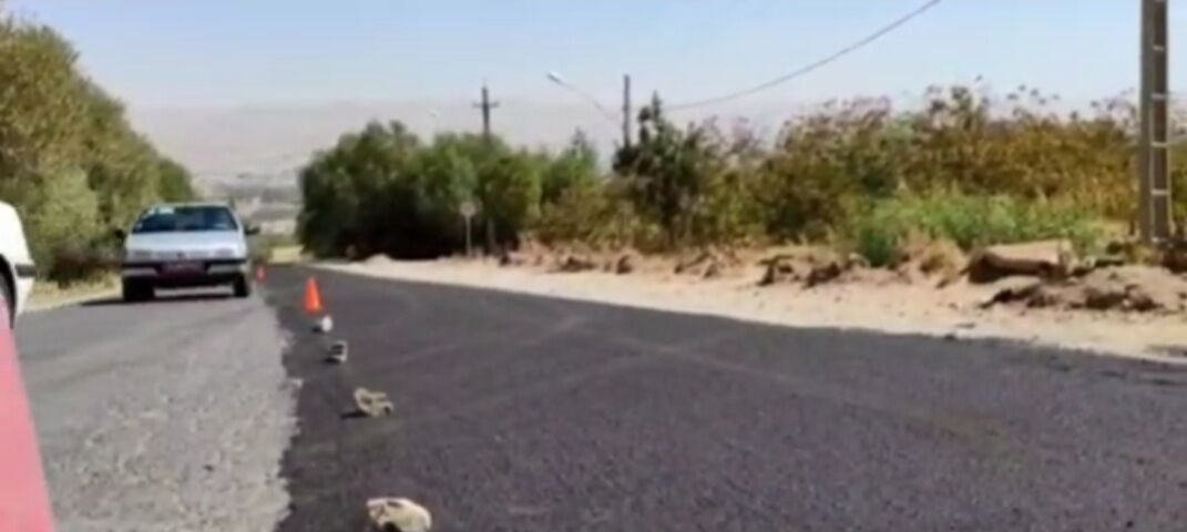 عملیات آسفالت جاده گردشگری ونایی بروجرد آغاز شد
