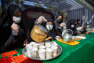 مراسم شهادت امام رضا (ع) با حضور خادمیاران رضوی در کرمانشاه