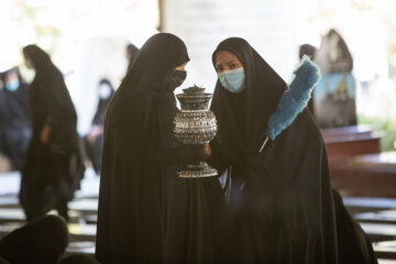 مراسم شهادت امام رضا (ع) با حضور خادمیاران رضوی در کرمانشاه