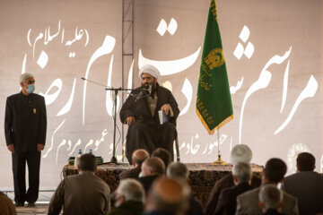 مراسم شهادت امام رضا (ع) با حضور خادمیاران رضوی در کرمانشاه