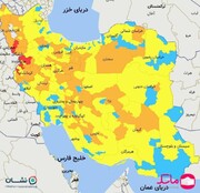 ۷ شهرستان در وضعیت قرمز کرونا