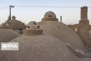 Qusheh historical bath; tourist resort in central Iran