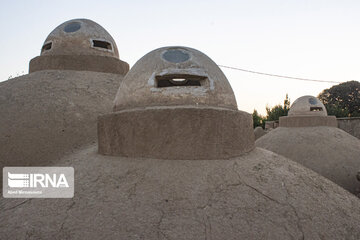 Qusheh historical bath; tourist resort in central Iran