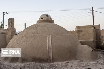 Qusheh historical bath; tourist resort in central Iran