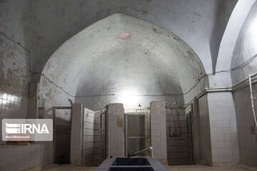 Qusheh historical bath; tourist resort in central Iran