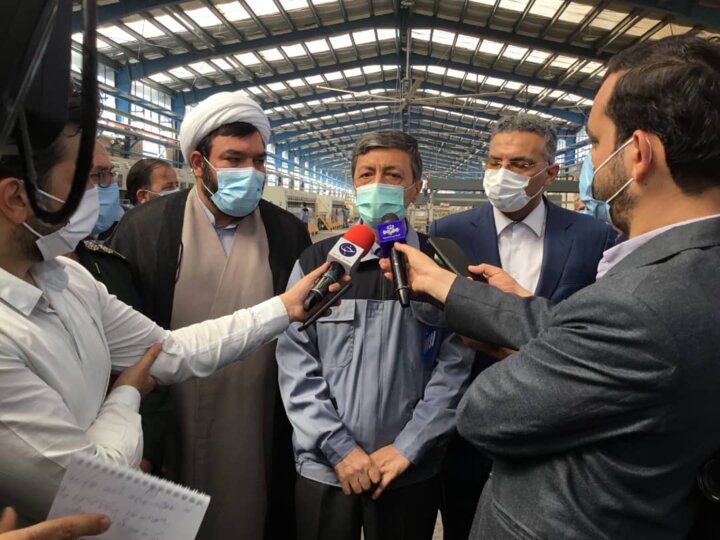 طرح توسعه شرکت کاشی و سرامیک سینا در ساوه افتتاح شد