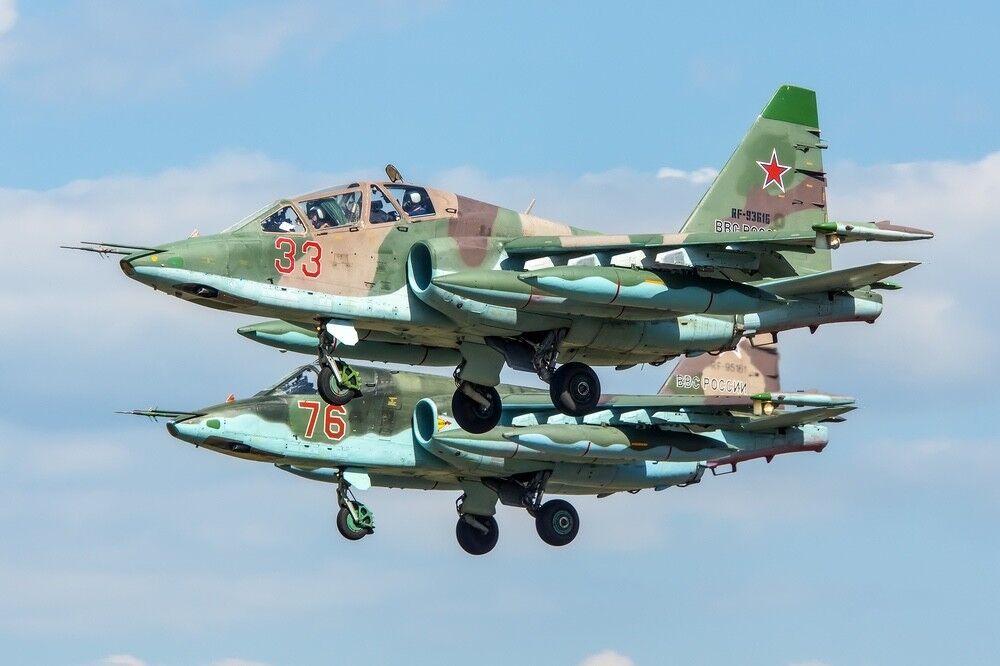 شکاری های سوخو-۲۵ روسیه در بلاروس مستقر شدند