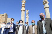 ایرانی صدر کے دورے تاریخی تخت جمشید مقام