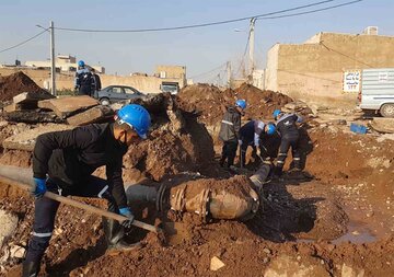 هزار و ۲۰۰ متر شبکه توزیع آب روستای "بوالحسن" شهر ایلام اجرایی شد