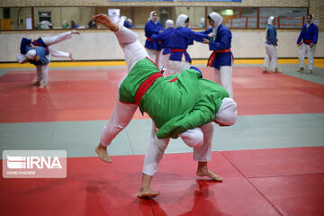 Concentración de la selección nacional de Kurash en Boynurd
