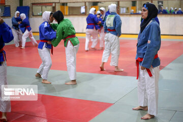 Concentración de la selección nacional de Kurash en Boynurd
