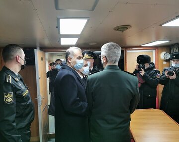 Chief of Staff of the Iranian Armed Forces visits Russian naval activities