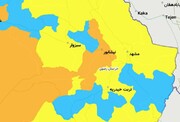 سه شهرستان خراسان رضوی در وضعیت نارنجی کرونایی هستند