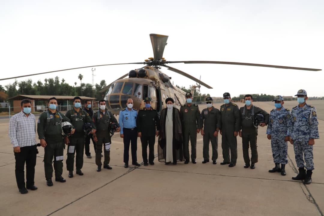 بازدید رئیس جمهوری از پایگاه شکاری وحدتی دزفول