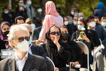 Funeral ceremony of Iranian prominent painter