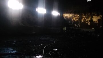 خانه ژیمناستیک ارومیه بعد از آتش سوزی