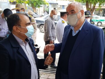 استقبال از خانواده شهید «رستم علی بابایی شهرکی» در گلزار شهدای بوشهر