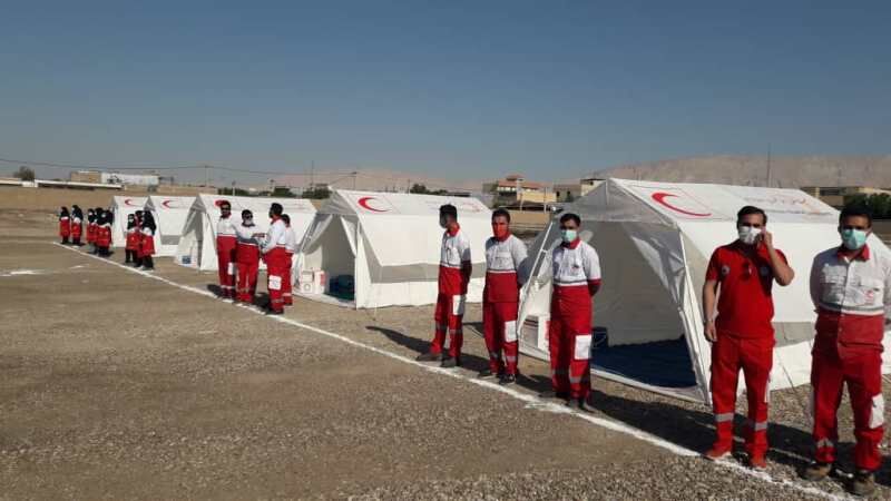 مشارکت ۱۰ تیم در رزمایش اسکان اضطراری دهلران
