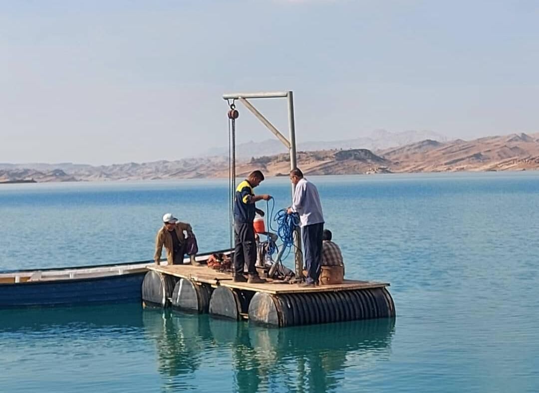 راه اندازی آبگیر شناور تاسیسات آب شهیون دزفول در پی کاهش سطح دریاچه