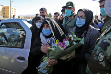 آیین استقبال از خانواده شهید "خلیل فلک رفعت" در بجنورد