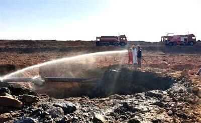 ایمن سازی خط تزریق گاز مارون در پی حادثه نشت و آتش‌سوزی