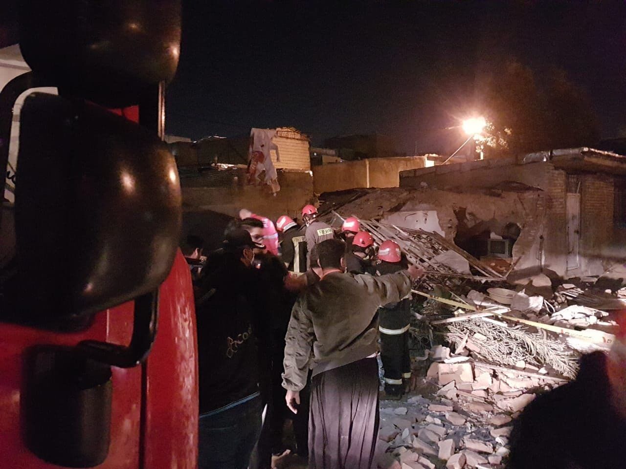 انفجار گاز در محله جعفرآباد کرمانشاه یک کشته بر جا گذاشت