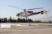 بالگرد اورژانس برای نجات بانوی روستایی در نیشابور به پرواز درآمد