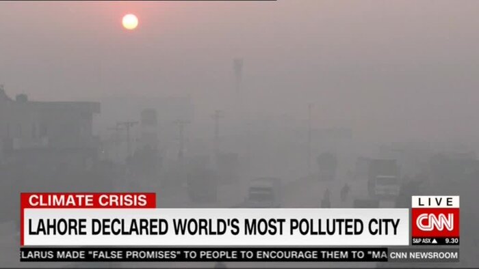 لاهور آلوده ترین شهر جهان