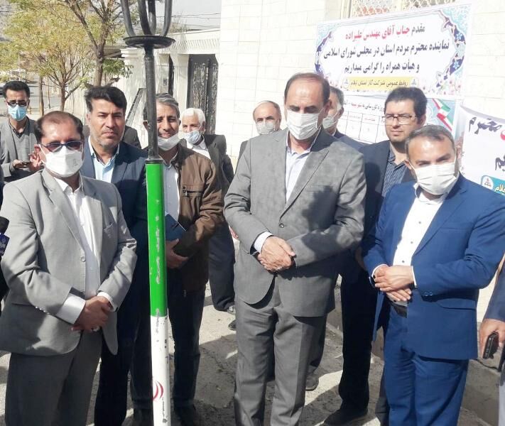 مشعل گاز در شهر میمه روشن شد مشعل گاز در شهر میمه روشن شد