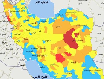 گسترش رنگ آبی کرونایی در مازندران 