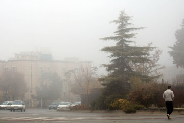 مه غلیظ در همدان