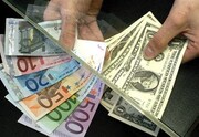 نرخ دلار در مرکز مبادله ثابت و یورو کاهشی شد