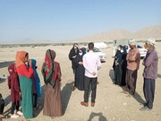آموزش دانش آموزان منطقه زلزله زده فین به صورت خانه به خانه ادامه دارد