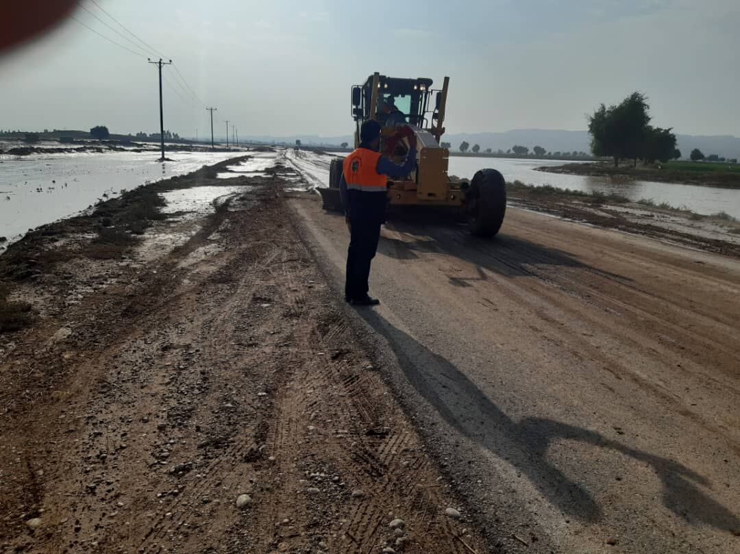 مسیر ارتباطی سه روستای گتوند بازگشایی شد