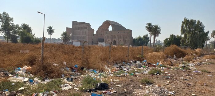 آینه عبرت/ گزارش تصویری از ترمیم طاق کسری