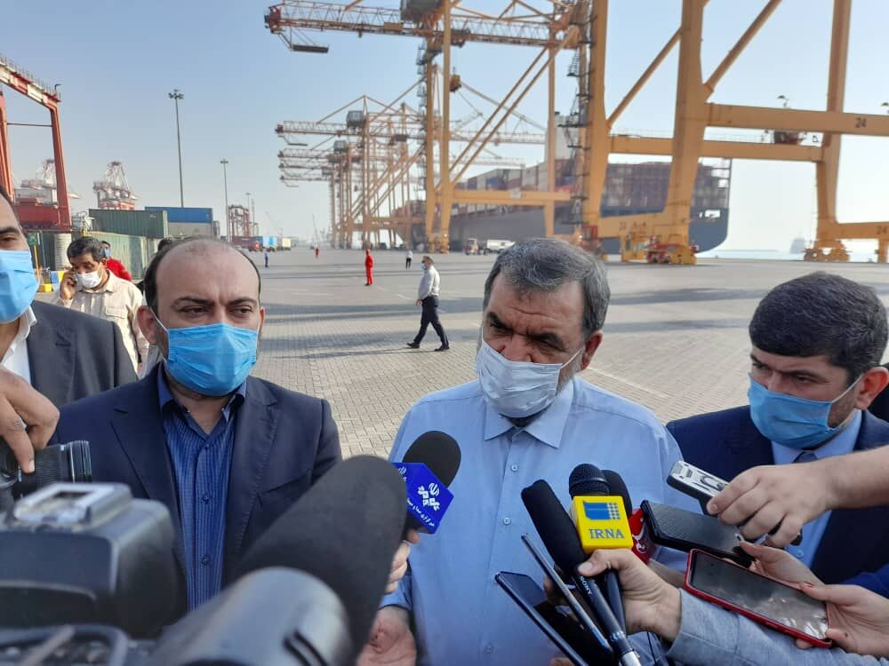 بازدید معاون اقتصادی رییس جمهوری از بندر شهید رجایی آغاز شد