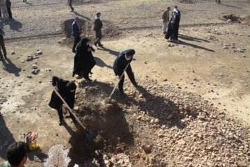 کاشت نهال  به یاد شهدا در مهران