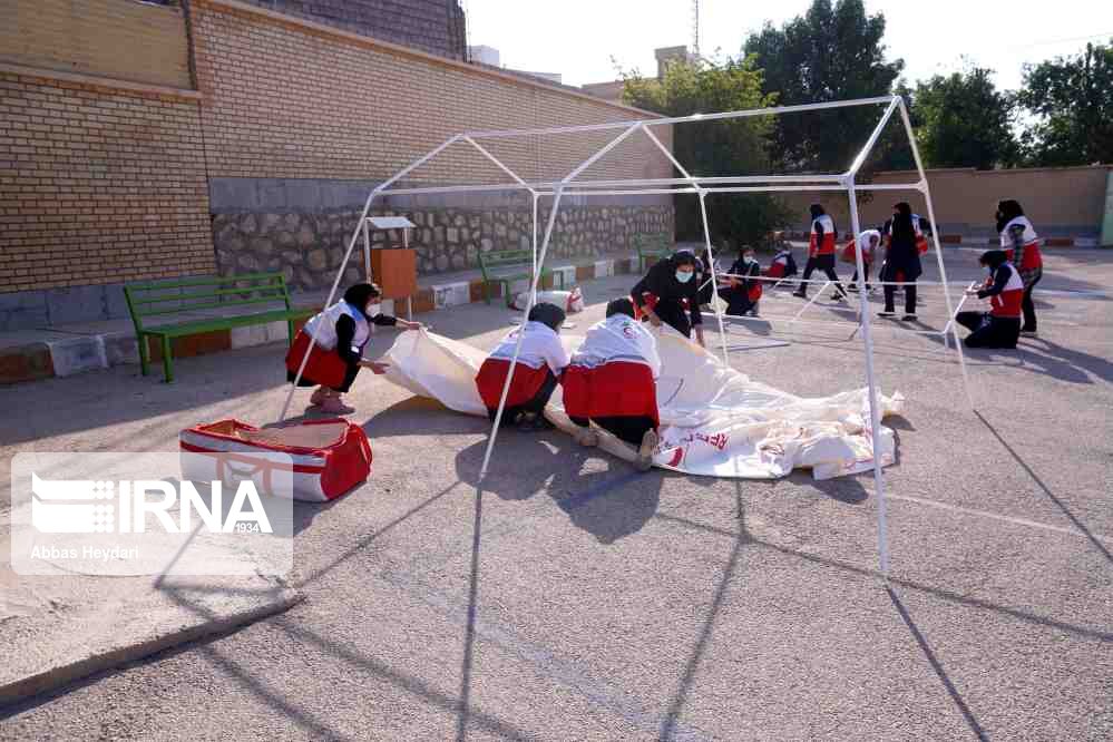 مانور زلزله و ایمنی در مدارس اردبیل برگزار شد
