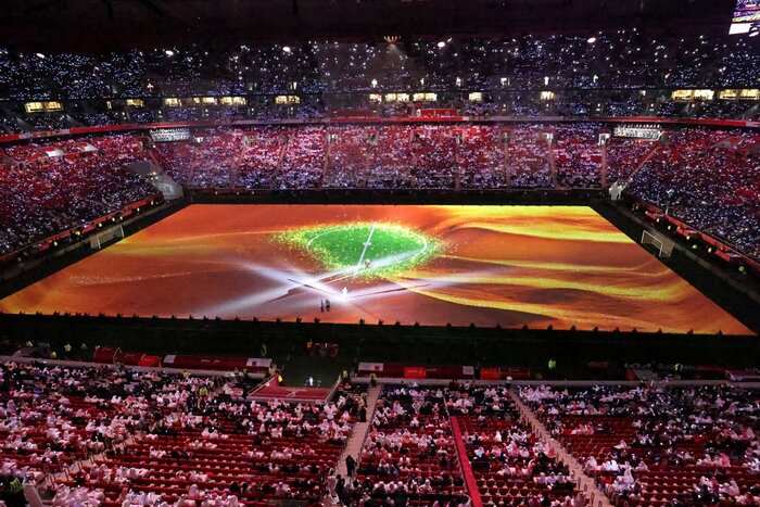 افتتاحیه باشکوه جام جهانی فوتبال کشورهای عربی در قطر