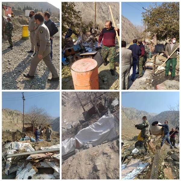 ۲ هزار مترمربع از اراضی ملی منطقه حفاظت شده البرز جنوبی رفع تصرف شد