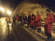هلال احمر به یک گروه کوهنوردی گم شده در ارتفاعات قوچان امدادرسانی کرد