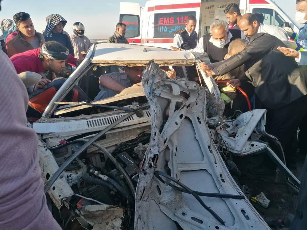 حادثه رانندگی در جاده سوسنگرد - بستان سه مصدوم برجا گذاشت