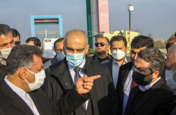 بازدید مسئولان ایران و آذربایجان از محل ساخت پل جاده ای‎‎